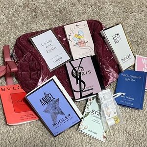 (10) new perfume samples with bag